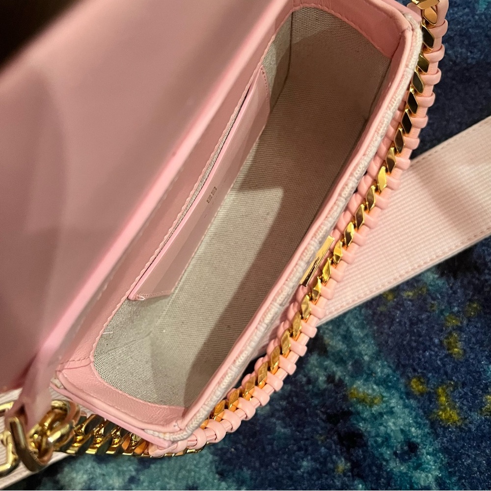Givenchy 4G Pink Canvas Chain Handle & Crossbody Bag - Picture 7 of 14